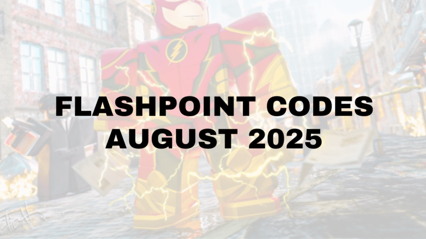 roblox flashpoint codes august 2025